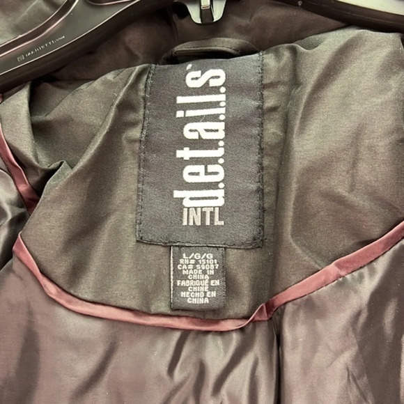 WOMENS INTL DETAILS  BLACK JACKET WITH FAUX FUR LARGE & X-LARGE NEW WITH TAGS - Picture 6 of 9